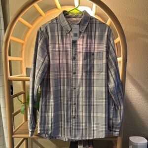 Men's Plaid Weatherproof Shirt - Gray